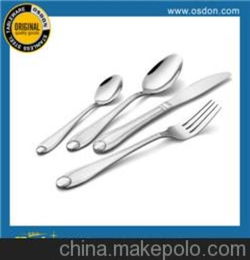 外贸出口 家居用品 镀金刀叉勺 不锈钢餐具 西式风格 刀叉产品