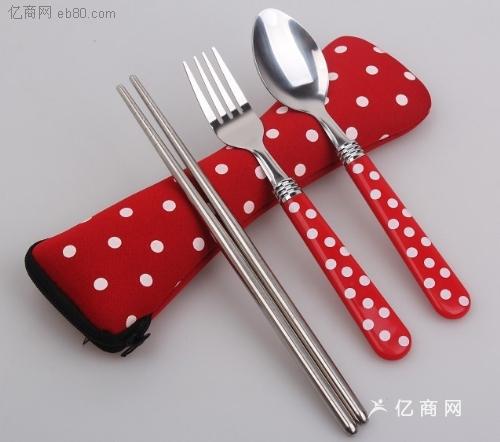 儿童叉勺筷儿童餐具套装塑胶餐具_揭阳市名瑞不锈钢制品厂 (亿商网